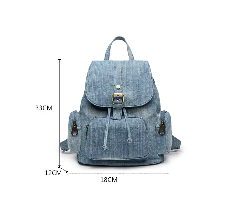 Petit sac à dos en denim pour adolescentes