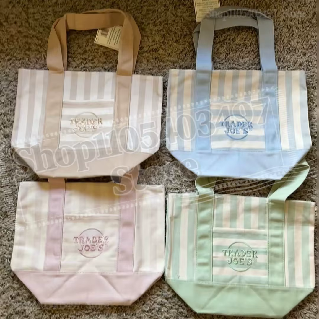 Mini sac fourre-tout Trader Joe's en toile