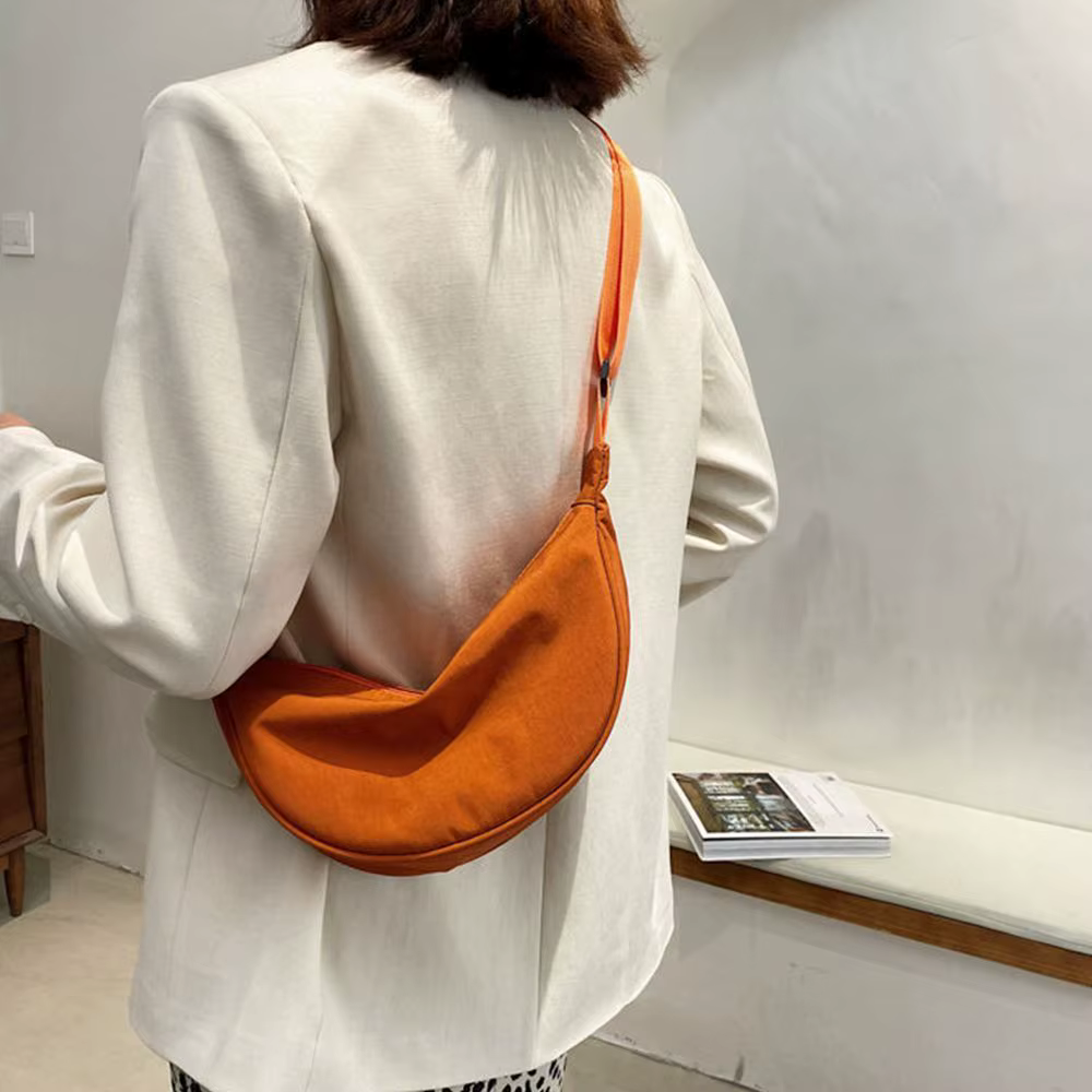 Sac à bandoulière en Nylon Orange pour femmes