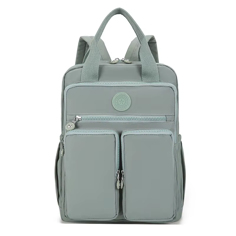 Sac d'école étudiant Version coréenne Junior lycéen mignon couleur unie sac à dos de haute qualité Double sacs à bandoulière