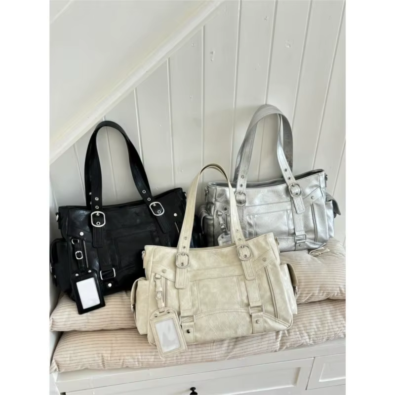 JIAERDI doux Cool fille chaude sous les bras sac dames en cuir carré grande capacité sac fourre-tout femmes Harajuku Luxe sac à bandoulière Y2k