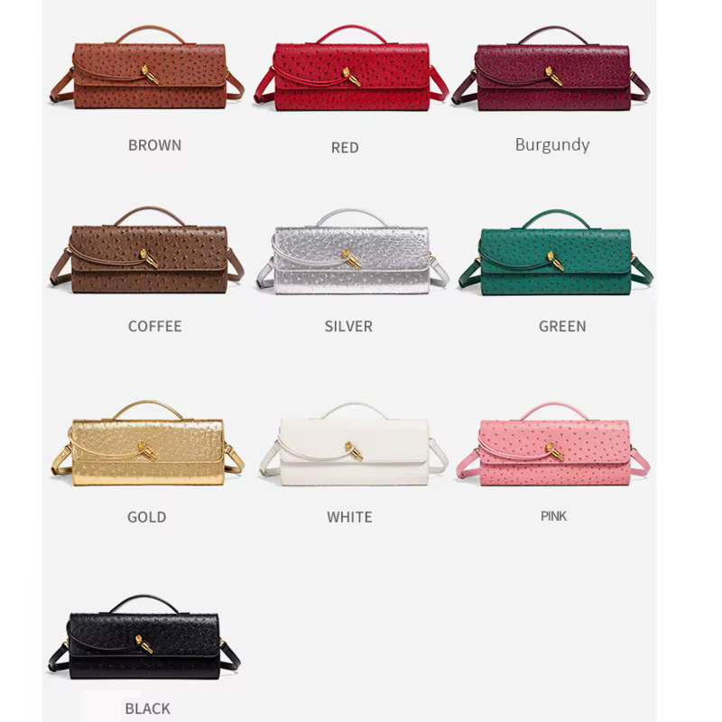 Sac bordeaux enveloppe rouge cerise