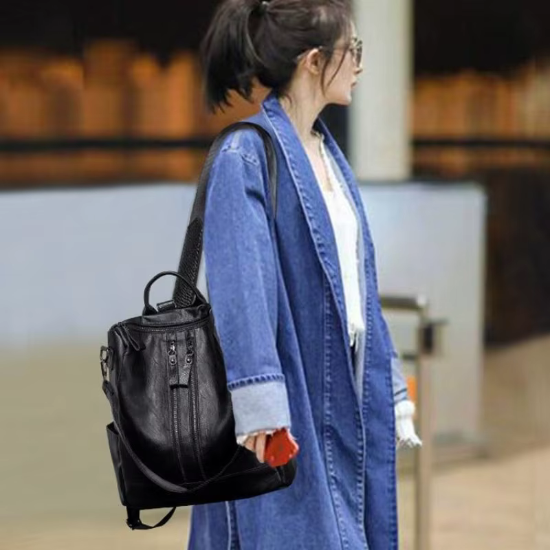 Sac à dos 2025 automne et hiver nouveau Style coréen à la mode décontracté sac en cuir souple multifonctionnel