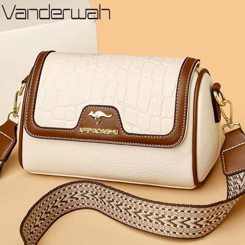 Sac à main à bandoulière en cuir Pu pour femmes