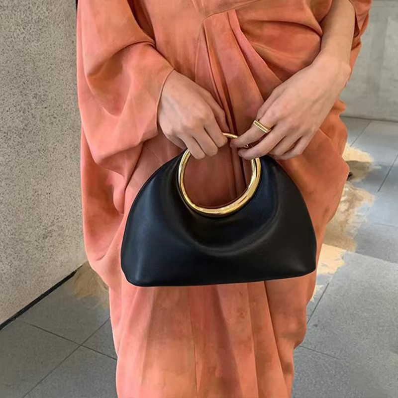 Mode Vintage anneau rond poignée marque sacs en cuir PU fourre-tout sac à bandoulière design sac à main de luxe sac