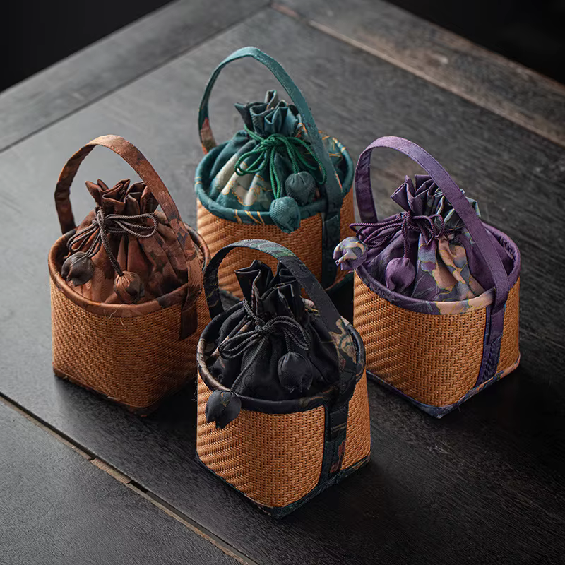 Petit sac à motif rotin