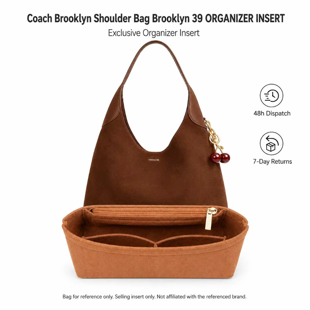 Organisateur de sac en feutre pour sac à bandoulière Coach Brooklyn