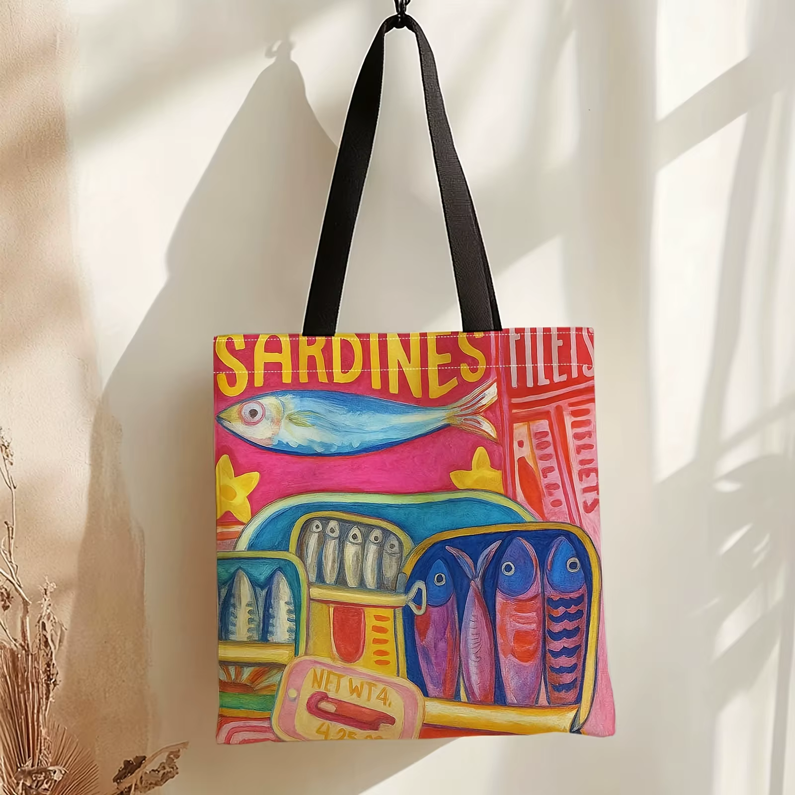 Sac durable au design boîte de conserve de sardines