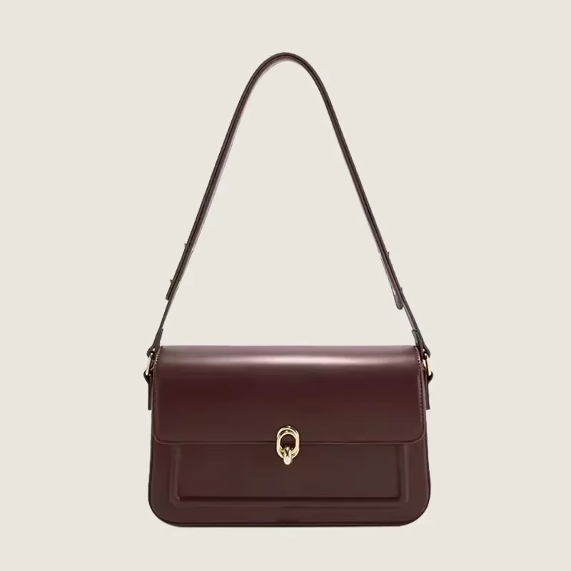 Sac à main de mariée rouge rétro de haute qualité