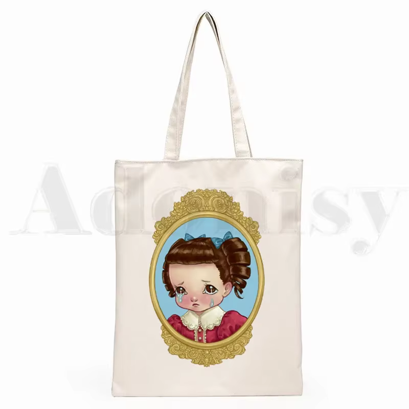 Cry Baby Melanie Martinez Design esthétique épaule femmes femme pliable toile sac à bandoulière