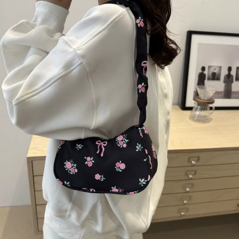 Sacs à main en toile imprimé doux pour femmes