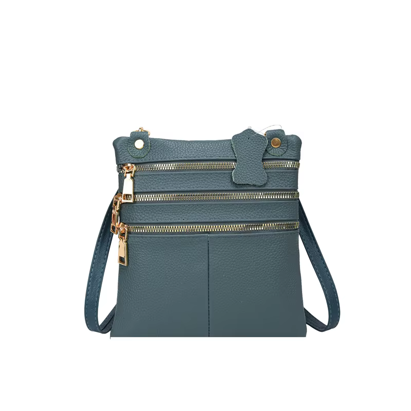 Sac à bandoulière de luxe en cuir véritable pour femmes