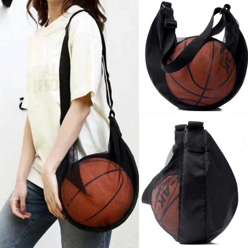 Sac à bandoulière en maille avec poche à fermeture éclair Portable