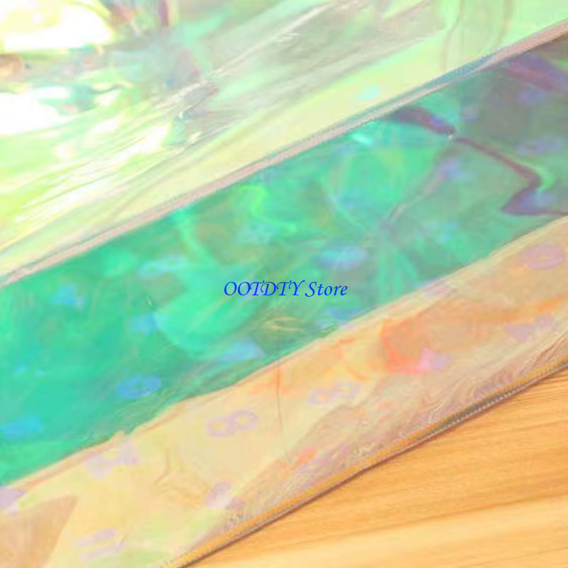 Fourre-tout transparent holographique arc-en-ciel 367A