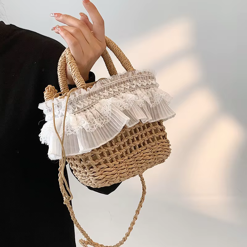 Sac bandoulière tressé élégant
