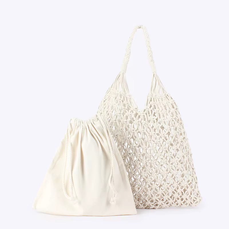 Sacs en crochet tendance pour femmes, sacs de plage d'été, sacs fourre-tout esthétiques en raphia, sacs à main en paille, sacs à bandoulière bohèmes tissés