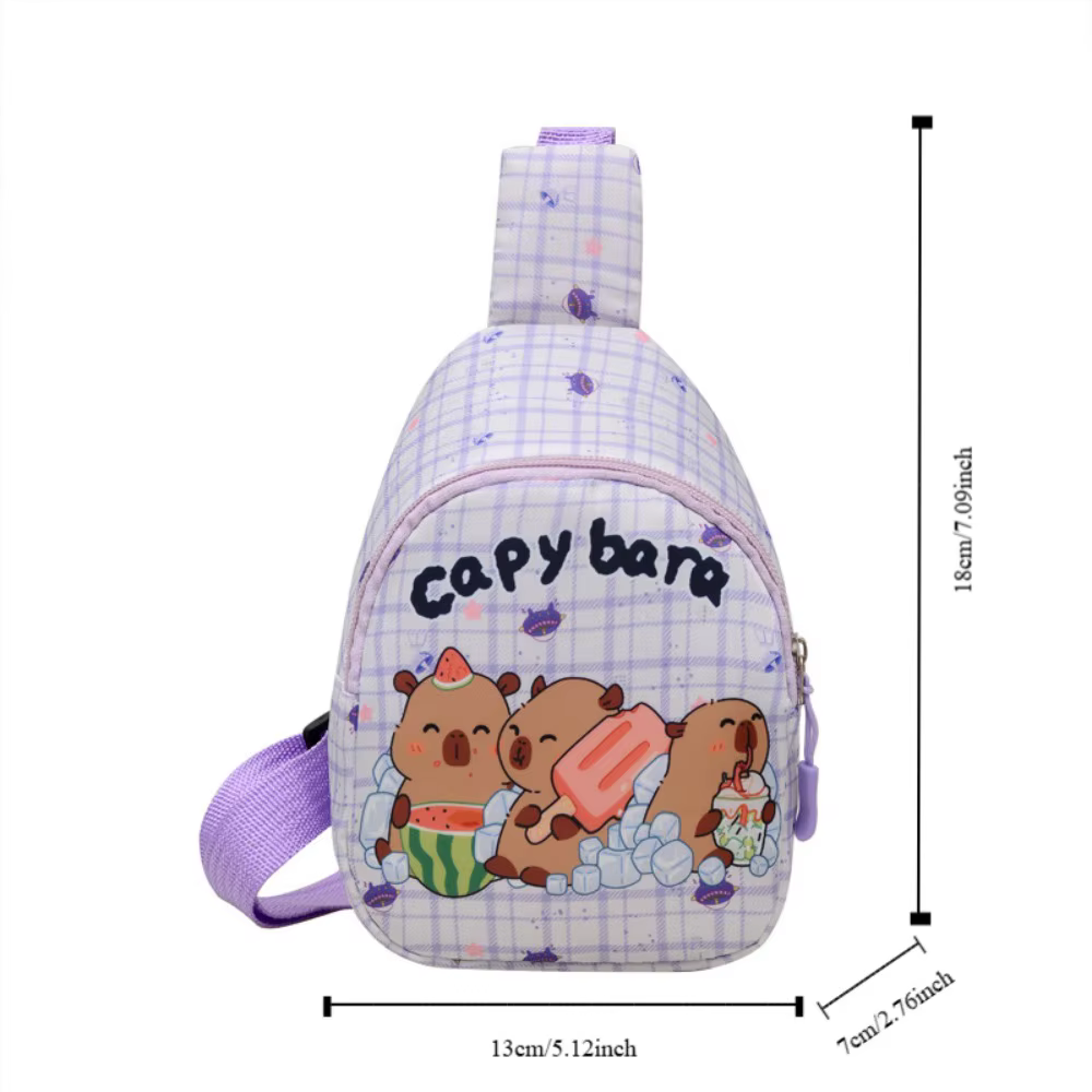 Sac à bandoulière Capybara mignon en Nylon