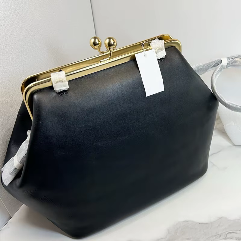 Collection Printemps Sacs à main grande capacité avec fermoir baiser pour femmes