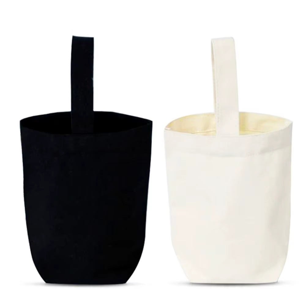 Sac fourre-tout en toile beige pour documents