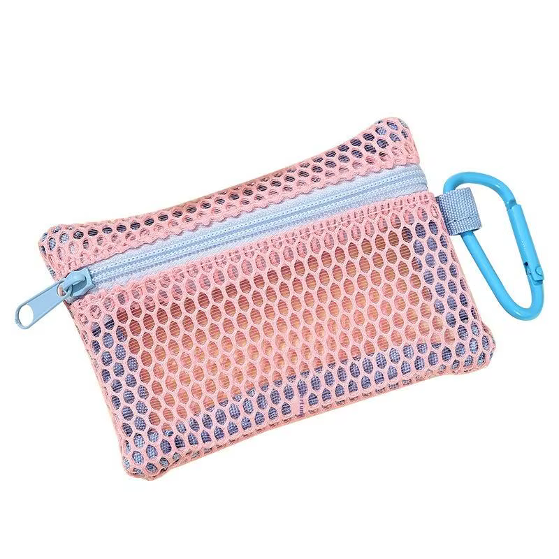Sac de maquillage en maille transparente