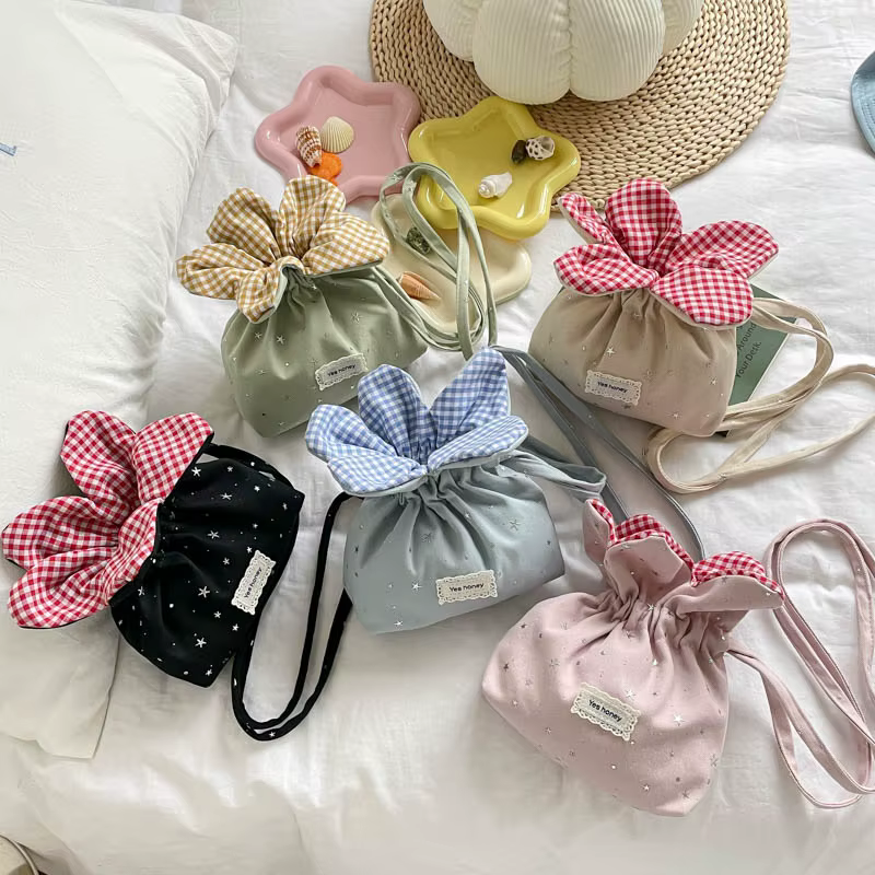 Pochette Téléphone Femme Rétro à Motif Floral Sacs à Bandoulière Petits