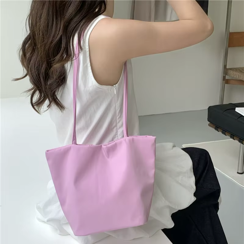 Nouveaux sacs seau décontractés en nylon pour femmes