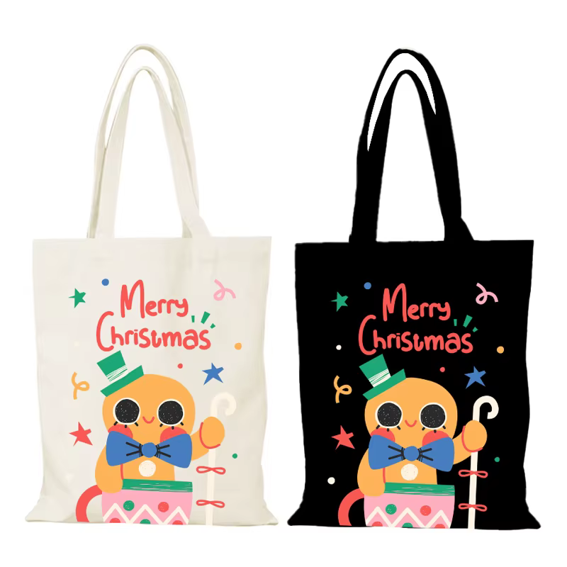 Cadeaux de noël le sac fourre-tout mode dessin animé sacs en tissu femmes sac à bandoulière