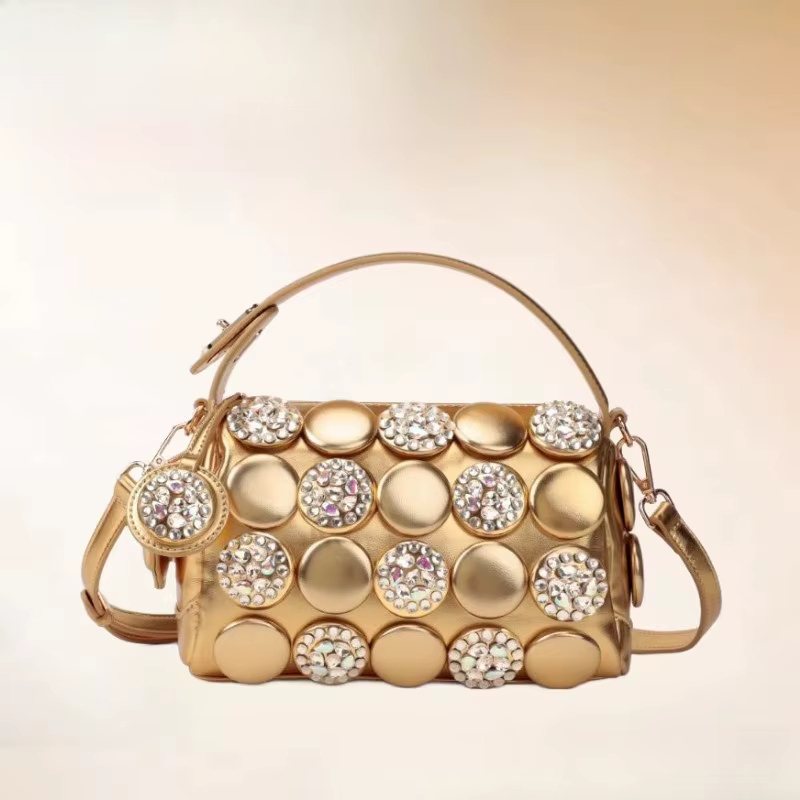 JIOMAY 2026 Nouveaux Sacs Dorés à Strass pour Femme – Sac à Main