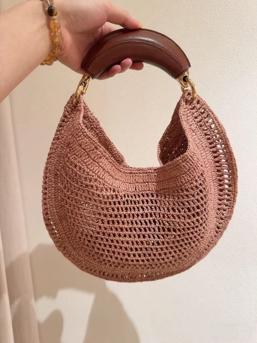 Lassic plage paille tissé sacs pour femmes de luxe sac à main design sac