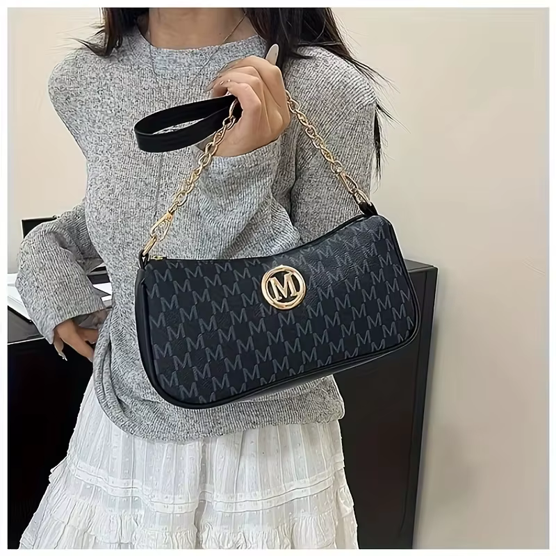 Sac à bandoulière tendance pour femme avec ceinture décorative