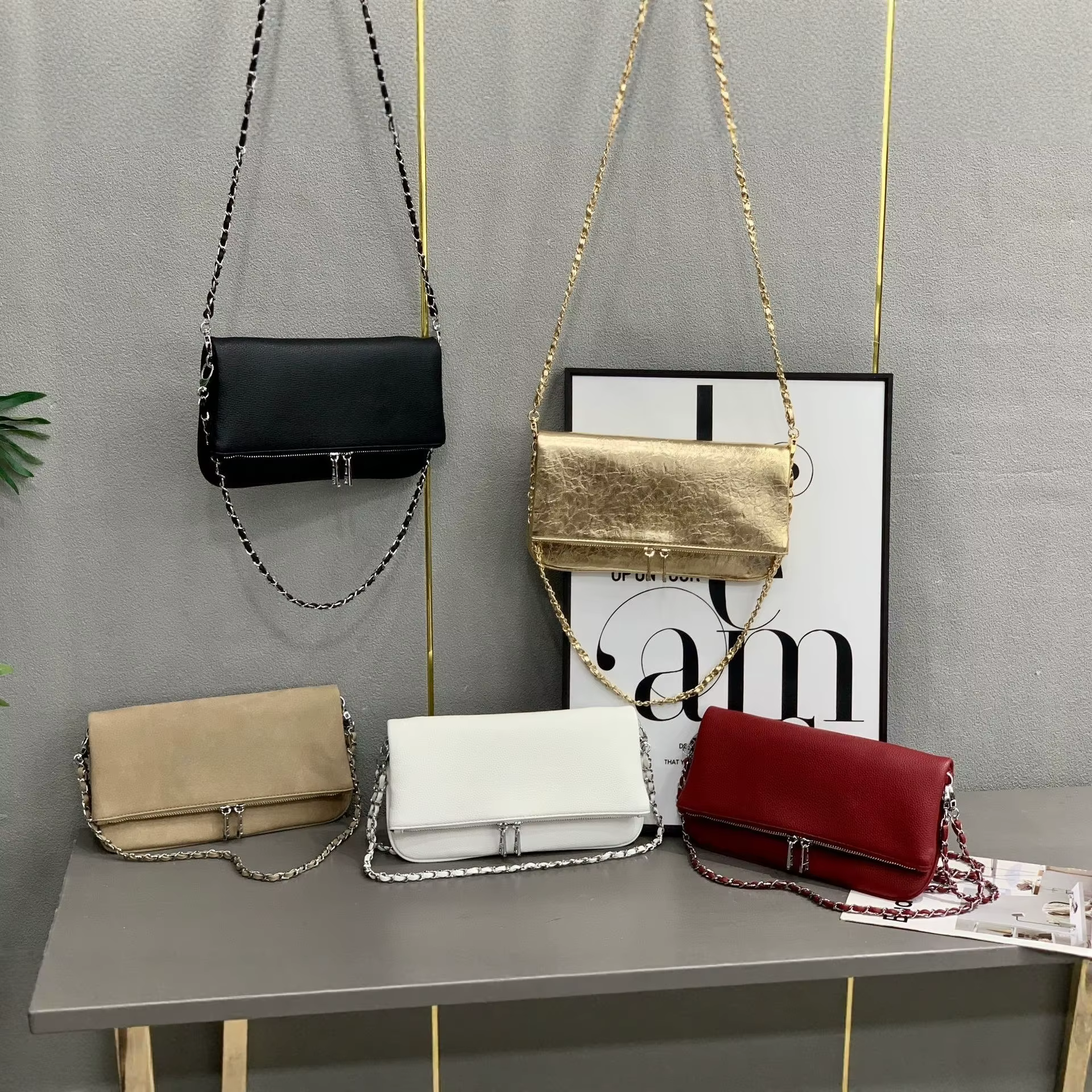 Nouveau Sac à Main Femme ZV 2026 - Sac Bandoulière Multifonctionnel - Petit Sac Carré Tendance - Avec Logo Ailes