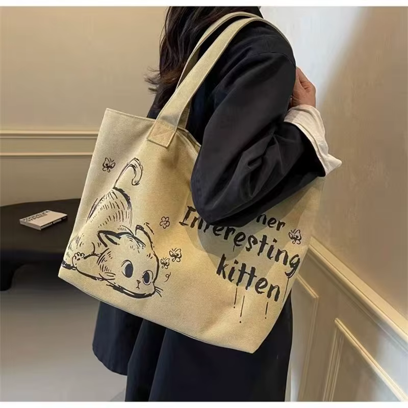 Sac fourre-tout en toile pour femme