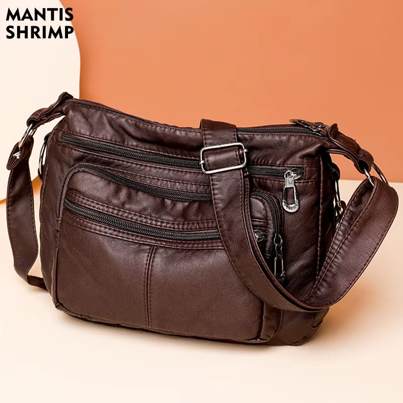 Sac à main multi-poches pour femmes d'âge moyen