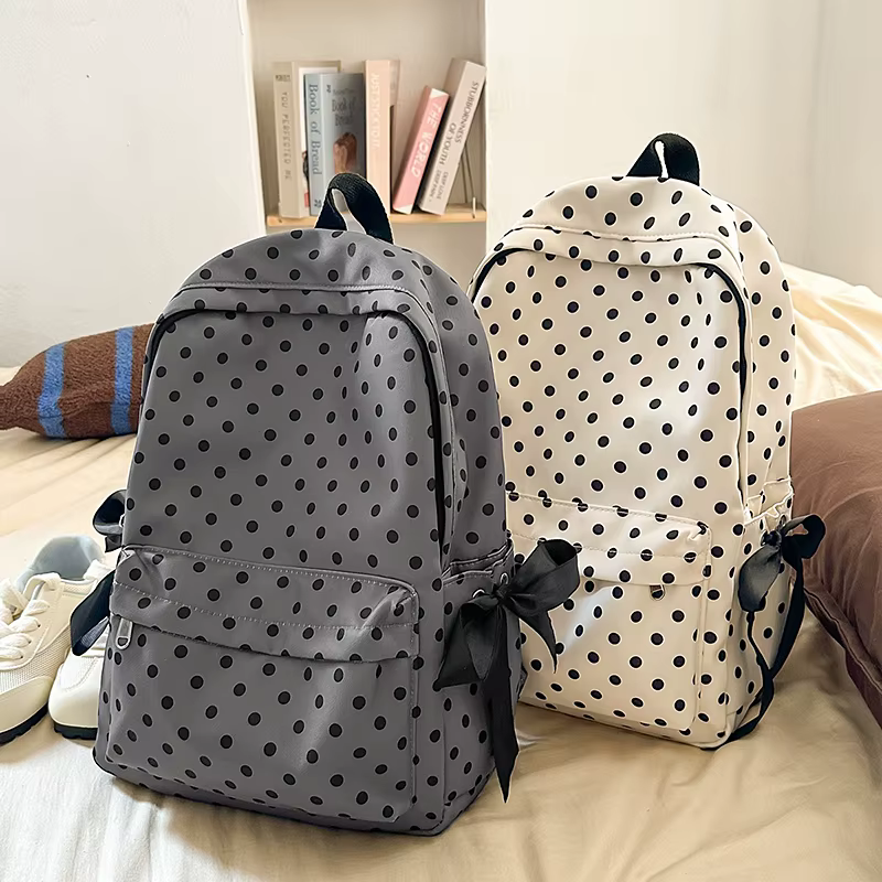 Sacs à dos à pois pour femmes