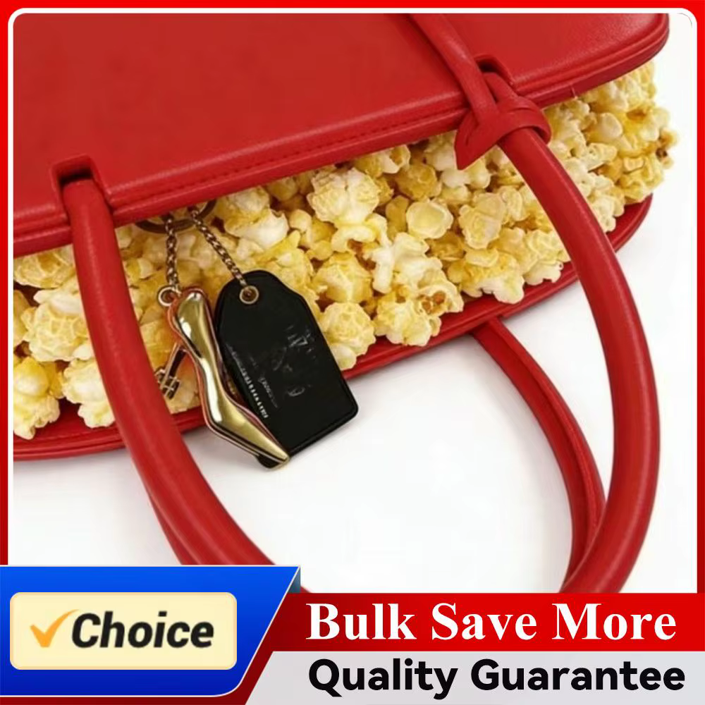 Sac à main rouge en cuir PU