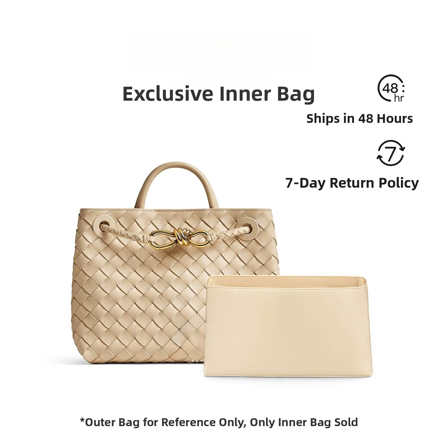 Sac fourre-tout tissé doublé de soie