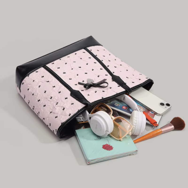 Sac fourre-tout rose rétro 2026 pour femme