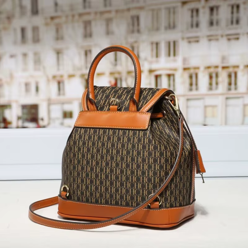 CH femmes sac à dos Vintage or serrure matériel rétro esthétique dames sac trajet court voyage Shopping Date