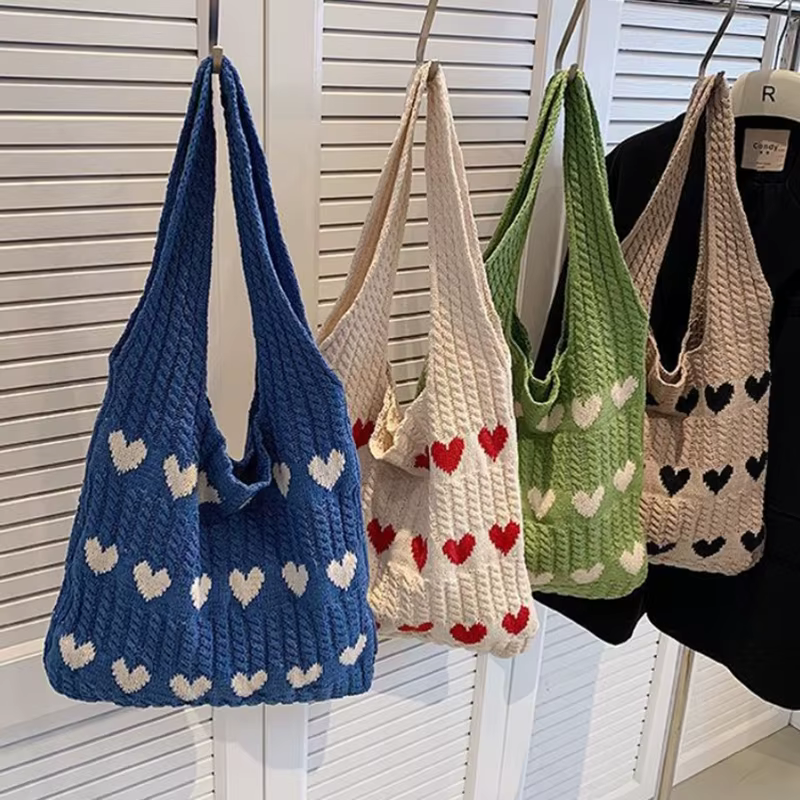 Sac fourre-tout graphique Love Coussins pour femme