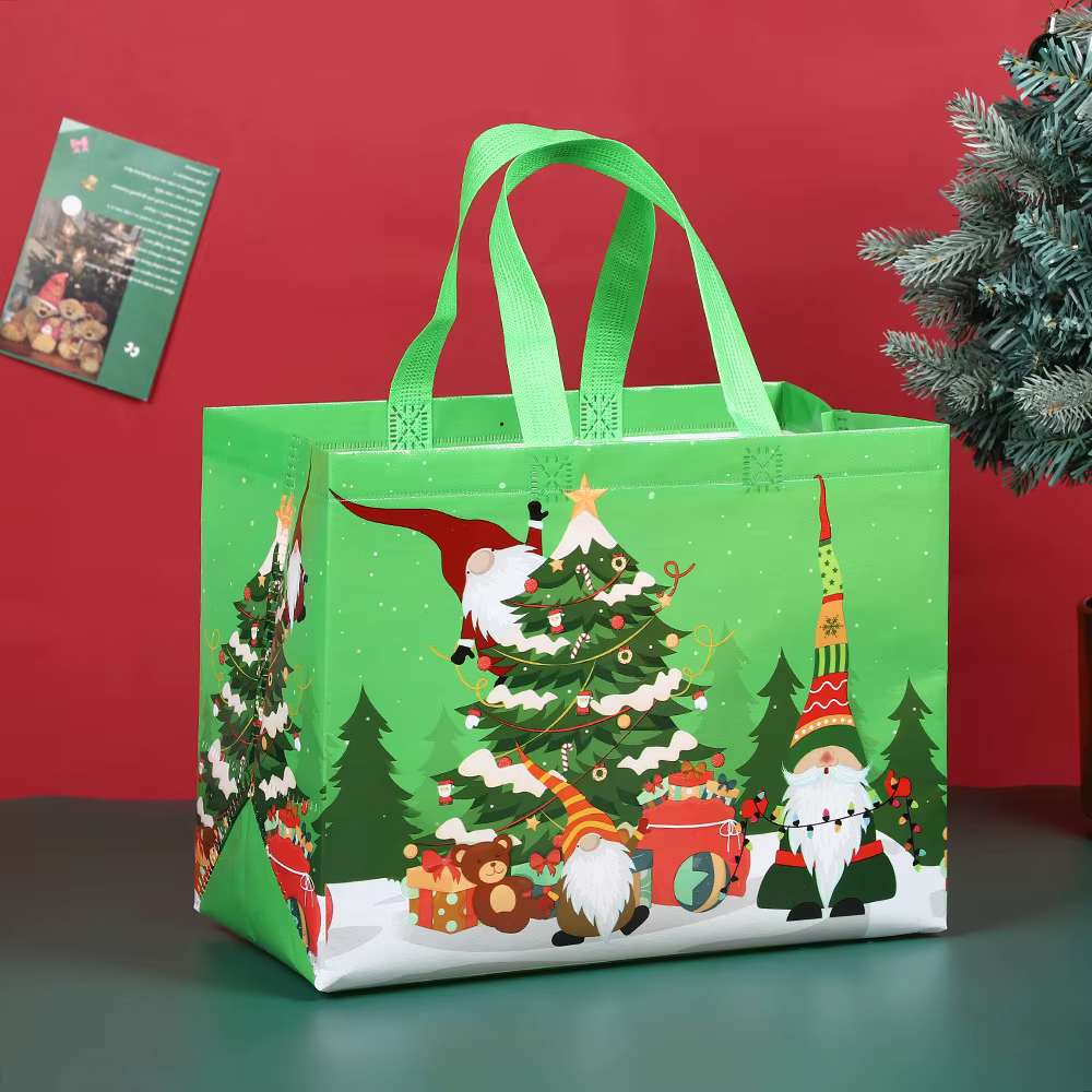 Grand Sac Cadeau de Noël avec Poignée