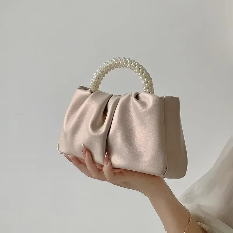 Mode perle poignée femmes dîner pochette sac à main sacs