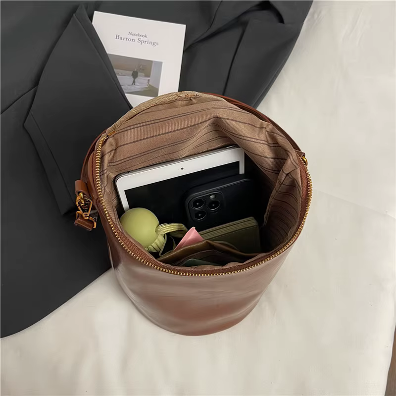 Sac à bandoulière seau Vintage pour femmes