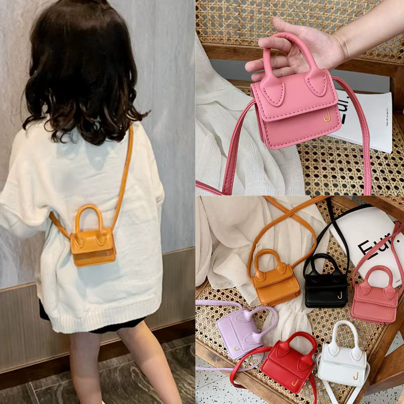 Mini sac à main en cuir PU pour enfants