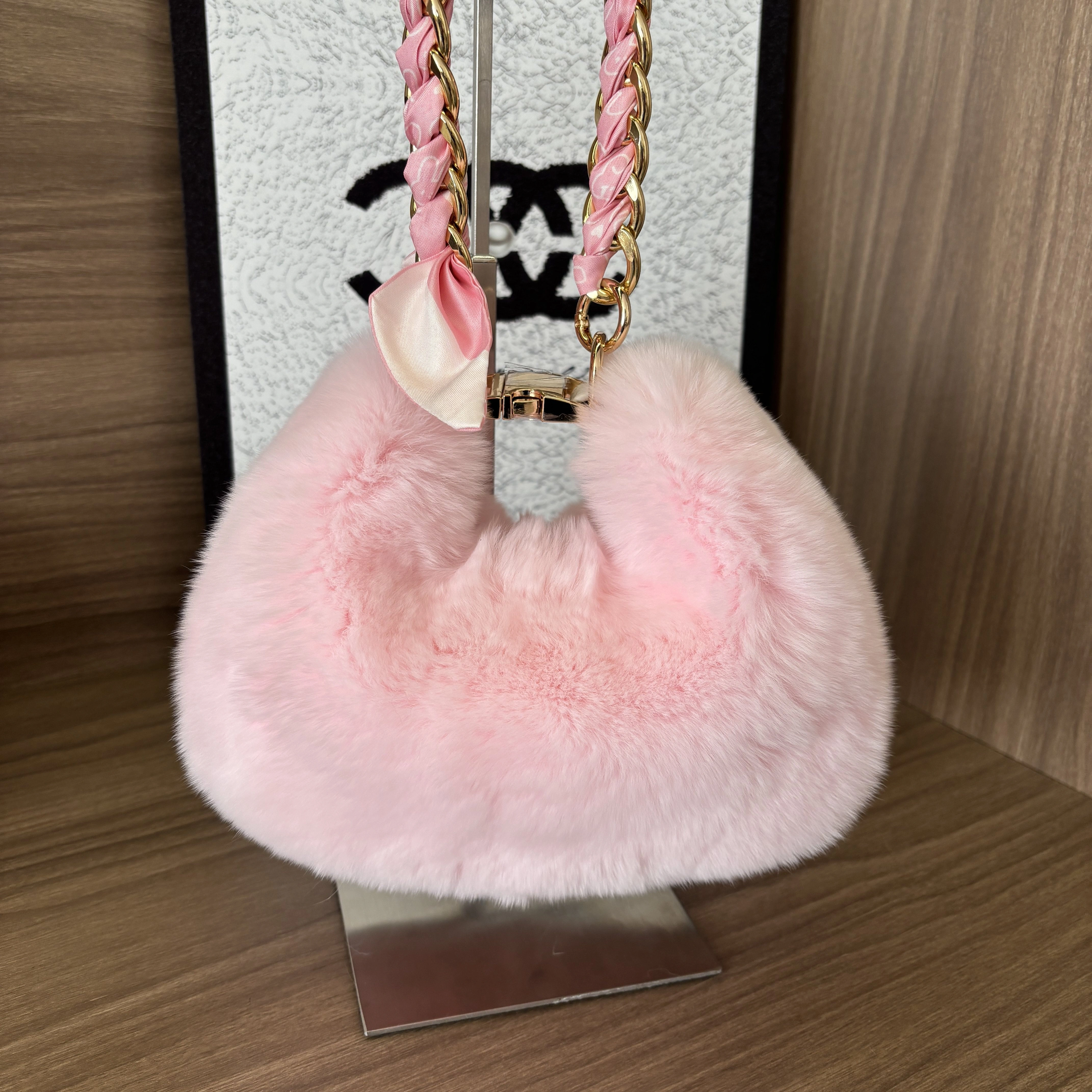 Petit sac en vraie fourrure pour femme