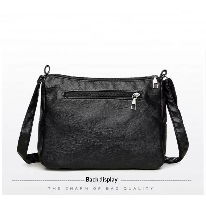 Sac bandoulière pour femme en cuir souple lavé