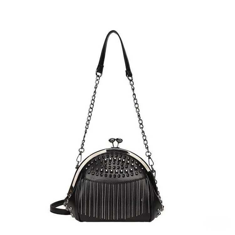 Sac à bandoulière à franges et pompons