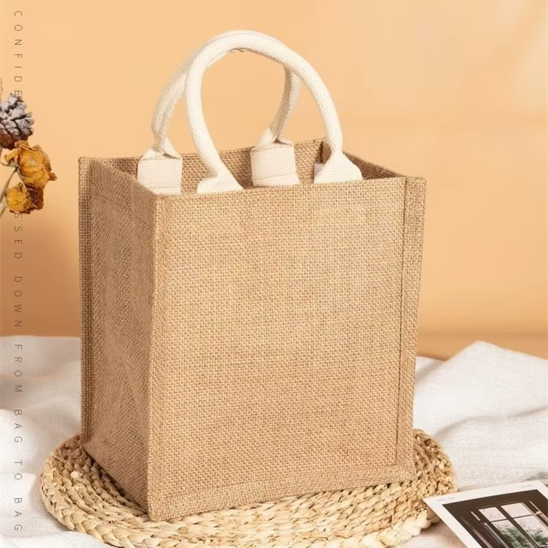 Sac fourre-tout en lin vintage pour femmes