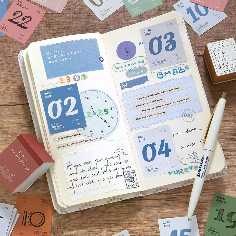 Mini calendrier planificateur quotidien 365 jours