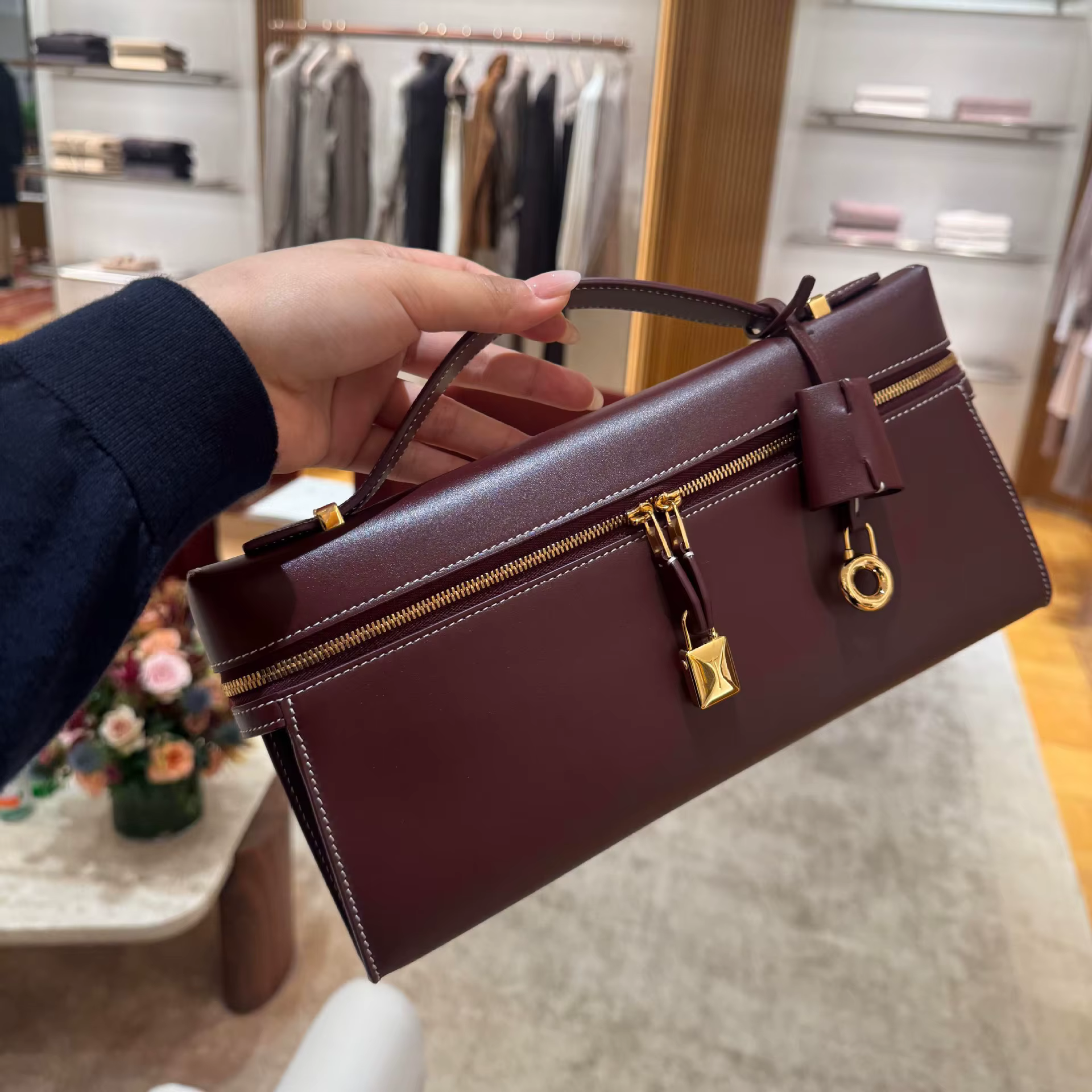 Nouveau Portefeuille Pochette Femme L.P29 2025 en Cuir de Vachette Pleine Fleur