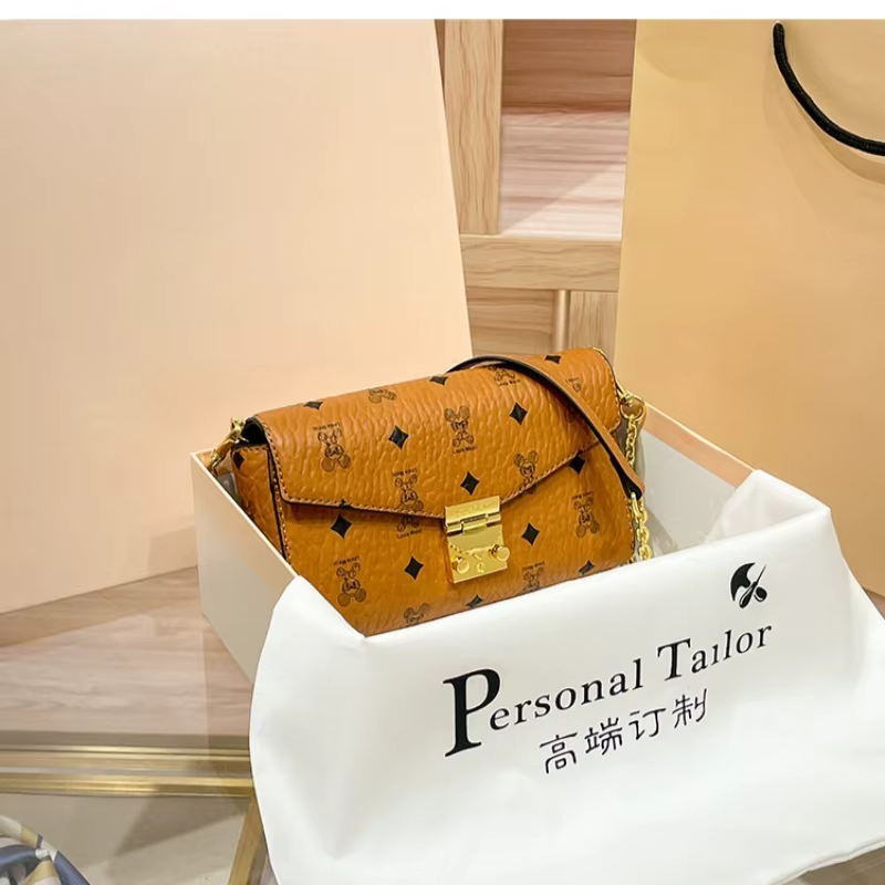 Sac à langer vintage de créateur classique : élégant sac messager bandoulière pour femme